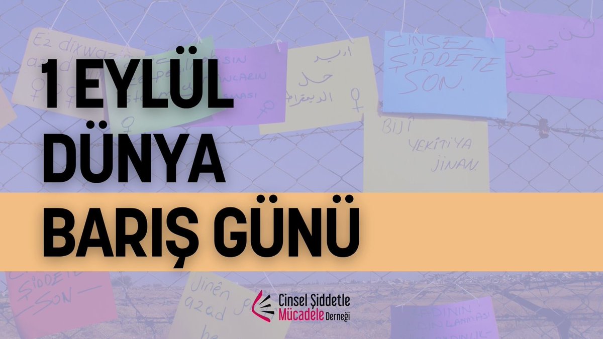 cs_mucadele2's tweet photo. 1 Eylül Dünya Barış Günü

Barış silahsızlanmanın yanında bedenlerimizin, kimliklerimizin ve hayatlarımızın şiddetten uzak olduğu bir yaşamı kurabilmektir.
Savaşlar ve çatışmalar başladığında şiddet yalnızca savaş bölgelerinde yaşanmaz.

Cinsel şiddet, tecavüz, zorla yerinden edilme ve toplumsal cinsiyete dayalı şiddet de savaşın ve militarizmin bir parçası haline gelir. Ancak şiddet kültürü savaş zamanlarında başlamaz.

Gündelik hayatta kadınların ve LGBTİ+’ların bedenleri üzerindeki denetim, cinsiyetçilik, erkeklik normları ve tecavüz kültürü; militarizmin beslediği güç, tahakküm ve itaat ilişkileriyle iç içedir. Savaş ve militarizm, bu eşitsizlikleri derinleştirerek şiddetin farklı biçimlerini artırır.

Bu nedenle barış, yalnızca savaşın sona ermesi değil; şiddeti üreten ve meşrulaştıran güç ve tahakküm ilişkilerine karşı mücadele etmektir.
Uluslararası sözleşmeler, barış döneminde de şiddetin önlenmesi ve şiddete maruz bırakılan kişilerin korunması için devletlere sorumluluklar yükler.

Türkiye, taraf olduğu CEDAW başta olmak üzere uluslararası yükümlülüklerini eksiksiz uygulamalı ve İstanbul Sözleşmesi’ne derhal geri dönmelidir.

Barışı yalnızca savaşın olmadığı bir gelecek olarak değil, şiddetin olmadığı bir yaşam olarak kuracağız.

#CinselŞiddetleMücadeleDerneği
#1EylülDünyaBarışGünü