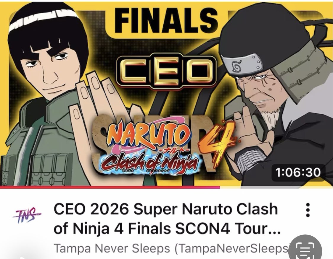 NarutoSCON4's tweet photo. New vods up on the YouTube channel! &amp; also don’t forget to check out or CEO top 4 over on the TampaNeverSleeps channel as well! Like &amp; share, we appreciate all the support 🔥 

📎👇 https://t.co/JknddDNSRm