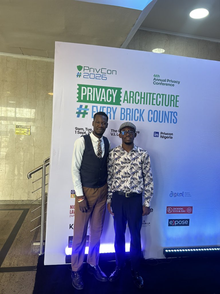 ObafemiFatoye's tweet photo. Yesterday, I had the opportunity of attending the 4th Annual Privacy Conference (PrivCon) hosted by @PrivConNigeria.
It was indeed a time well spent in the midst of privacy professionals discussing the evolving landscape of data protection and digital trust.
#PrivCon2026 https://t.co/QCs35gnLbw
