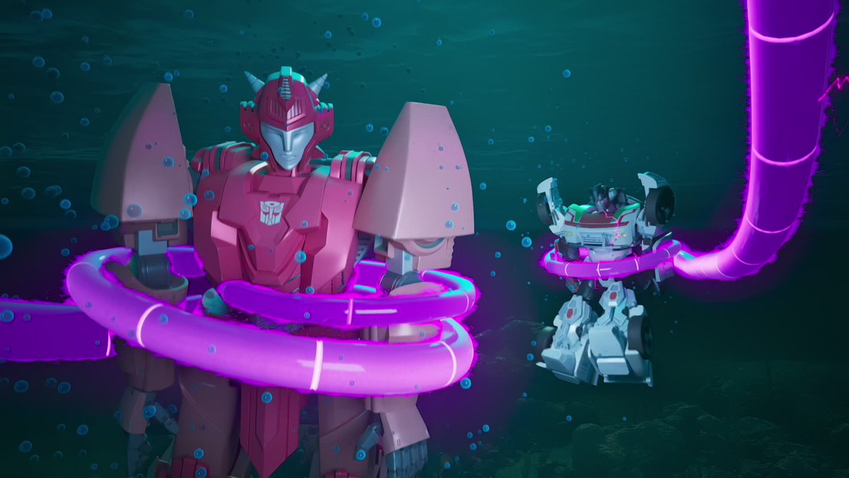 HedlesChkn's tweet photo. Back with a splash! Transformers: CYBERWORLD S02E03 "Waves in the Water" will be whipping onto screens this Sat 5 September at 2PM BST | 1PM UTC | 9AM EDT | 6AM PDT on TransformersHQ.

#transformers #cyberworld #transformerscyberworld #tfcyberworld #maccadams #maccadam https://t.co/WJnLBNcl9d