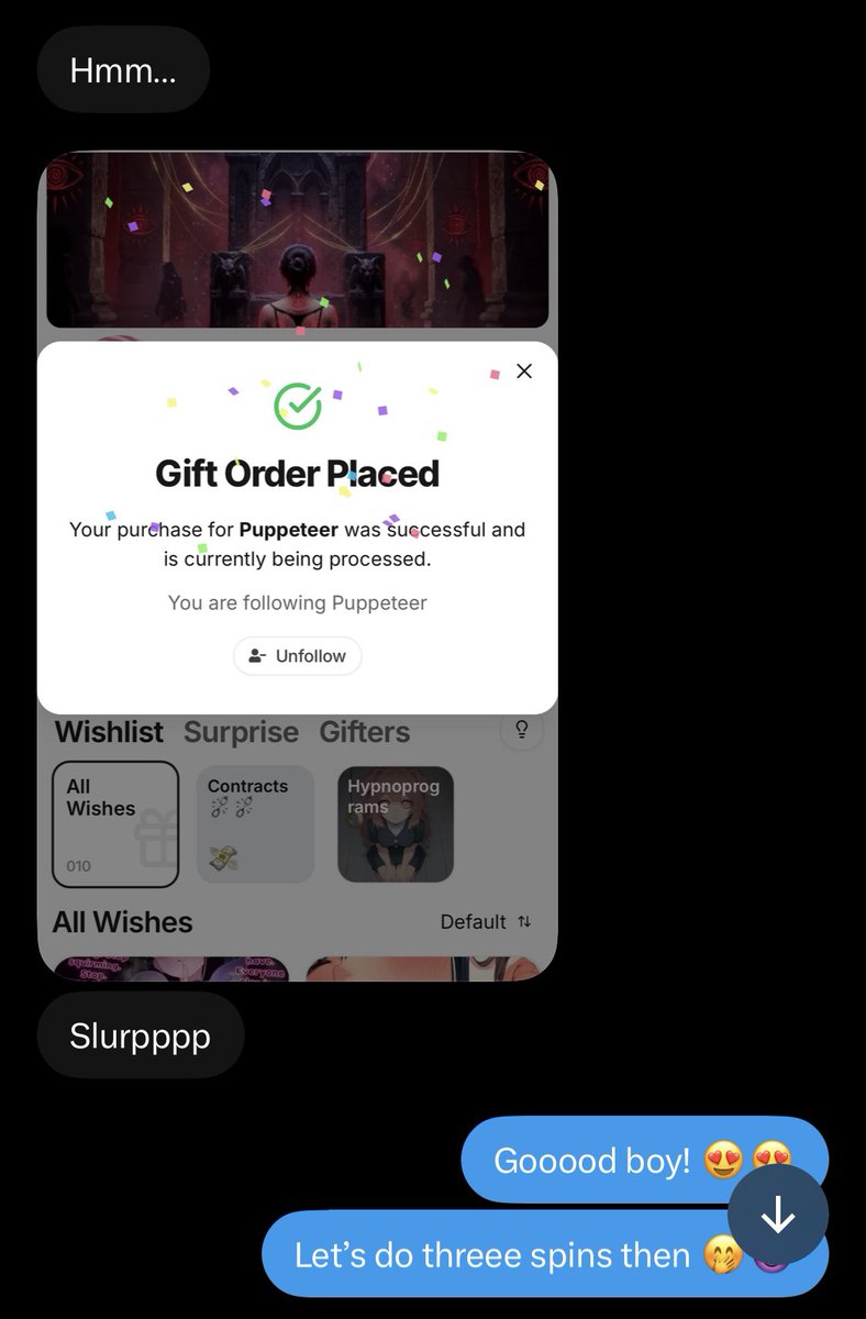 Puppeteer_rp's tweet photo. This cutie loved the Wheel spin sooooo much he kept spinning until they got a kissing session 😍💋

Still to deliver, I bet they won’t be able to think straight after it 💋💋

Dm to try your luck with Alice’s Wheel 🫦

#findom #femdom #roulette #accountplay #techdom #mommy https://t.co/J0qchM12Ts