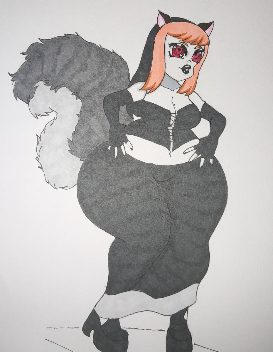 JupiterCat4's tweet photo. Gothic squirrel girl and jungle theme stripper. https://t.co/AqRA6PebYs