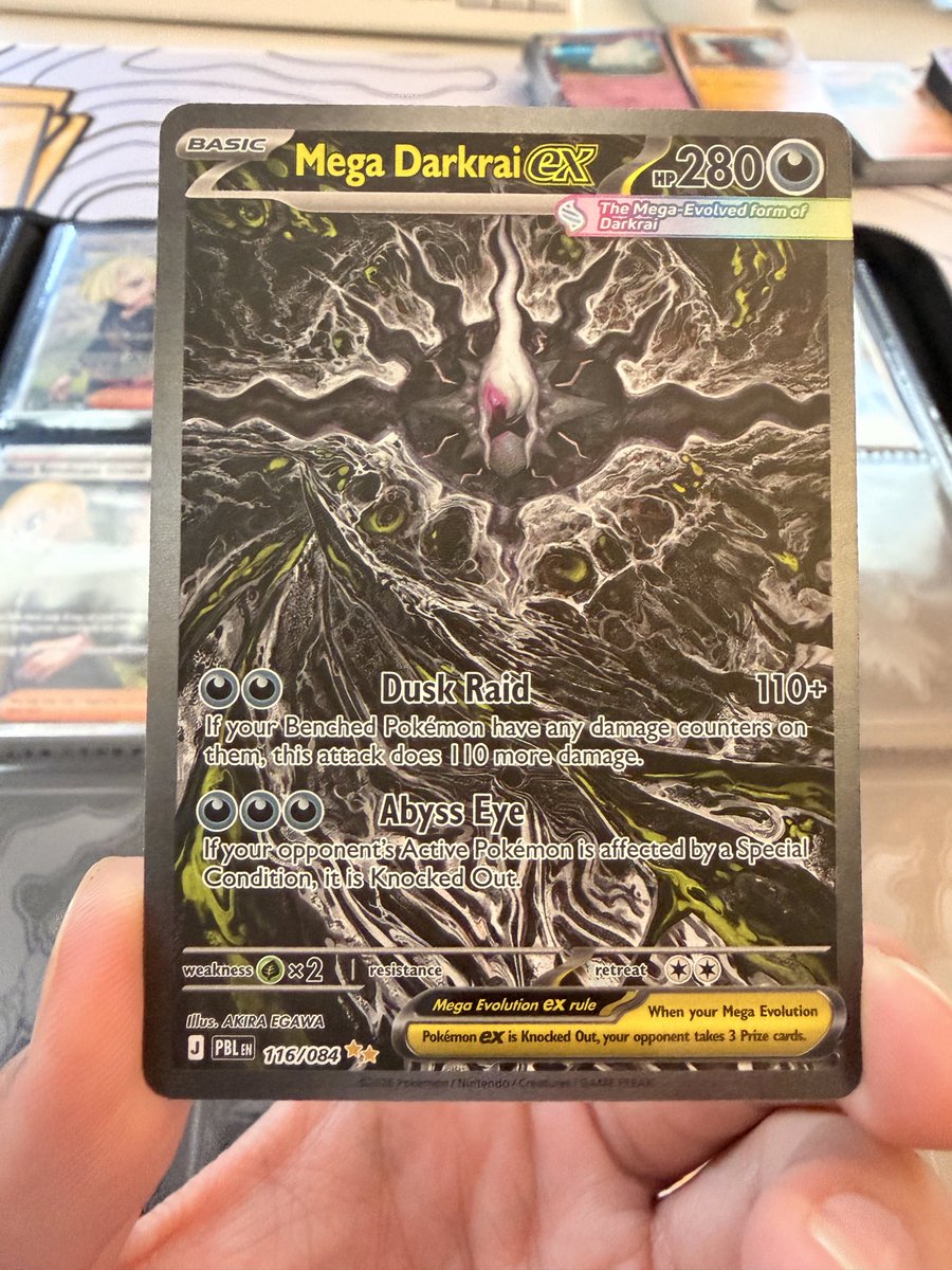 ObsidianMack's tweet photo. Was able to take some of my other hits and bulk and trade up for one of the last cards I need to master set Pitch Black on @Packly_gg Came in super protected and pristine 🔥🔥🔥 https://t.co/T2BltyRy1Q