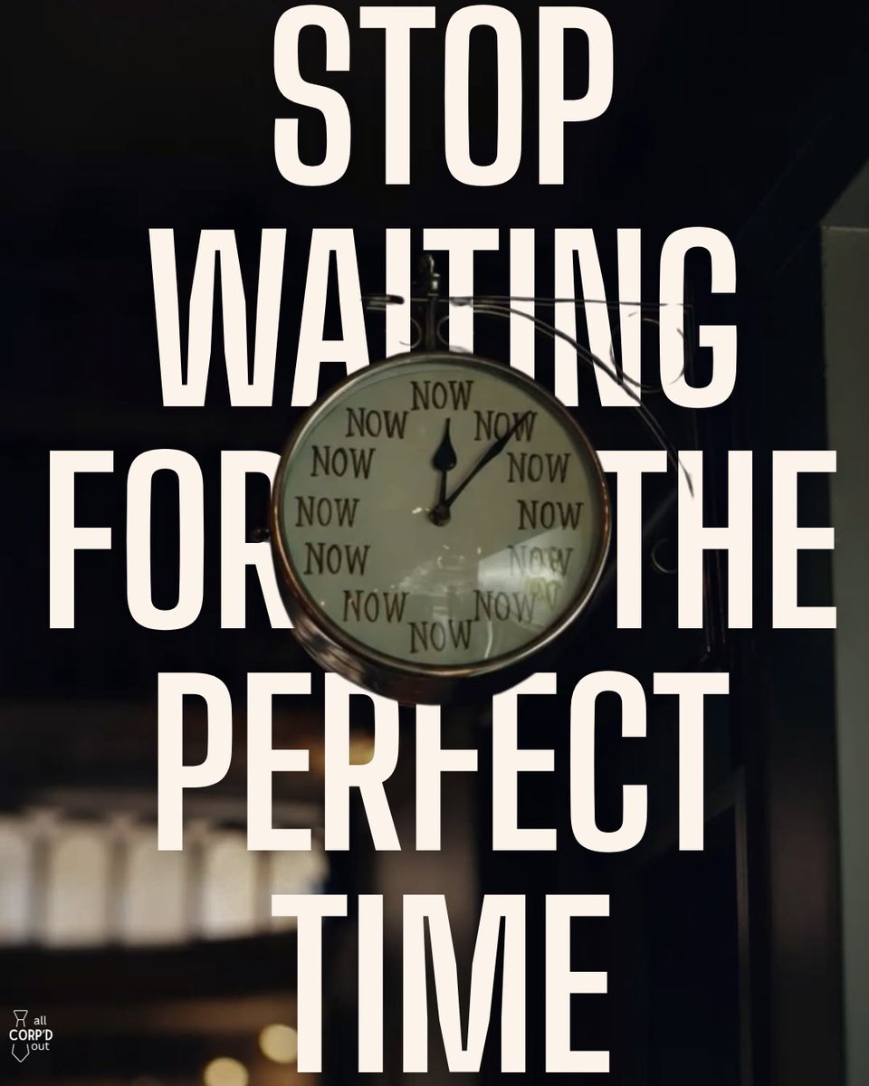 AllCorpdOut's tweet photo. If you’ve been thinking about making a change… this is your sign.

Apply for the job. Update the resume. Start the side hustle. Have the conversation. Make the move.

Stop waiting for the perfect time. Start now. 🤍

https://t.co/VAG1QmkxBY

#AllCorpdOut #CareerChange #Corporate https://t.co/4bHLB85ue8