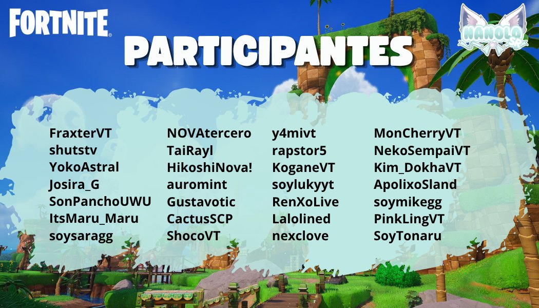 NanoloSr's tweet photo. 👑TORNEO HUMILDE DE FORTNITE👑

Últimos Participantes!!   100dls 💰

Nos vemos este Viernes 4 de Septiembre 5:00pm 🇲🇽 https://t.co/rxdzp8yKyF