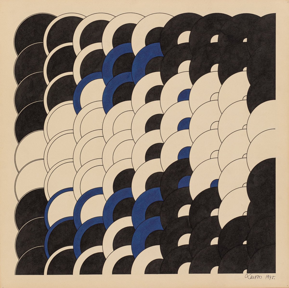MeditateColor's tweet photo. Ferenc Lantos (1929-2014) built much of his visual language from just two forms, the circle and the square. He would divide, rotate and recombine them, then use color to generate endless variations from the same basic system. https://t.co/MpExoegbIn
