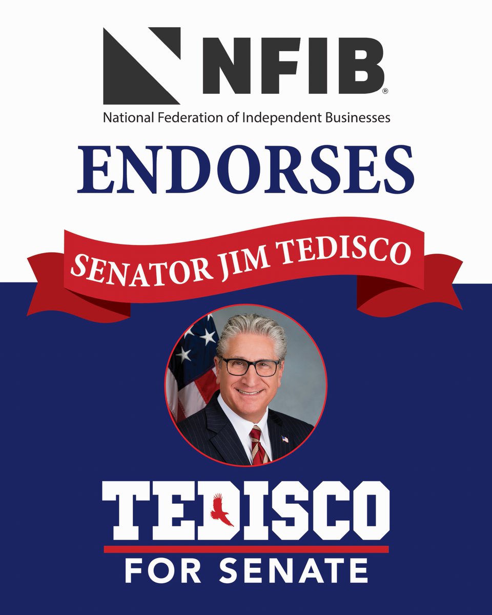 JamesTedisco's tweet photo. Proud to always be a strong voice and advocate for our small businesses in Saratoga County, Niskayuna and Schenectady and across New York State that create most of the jobs in our economy. That's why I am honored to be endorsed by NFIB! https://t.co/dI9376dXAD