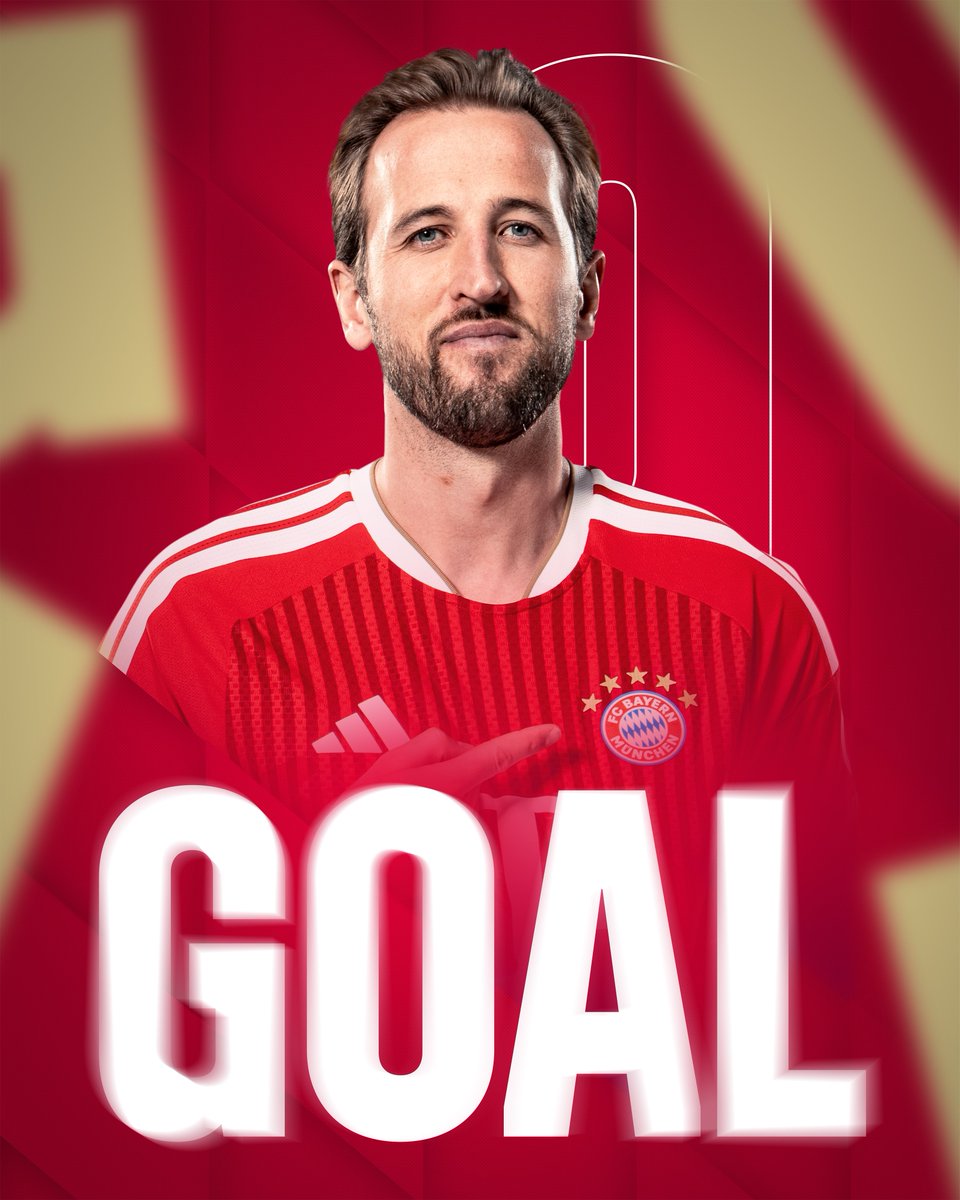 FCBayern's tweet photo. DRIN! DOPPELPACK KANE! ⚽️⚽️ https://t.co/l6bPtqSrhi