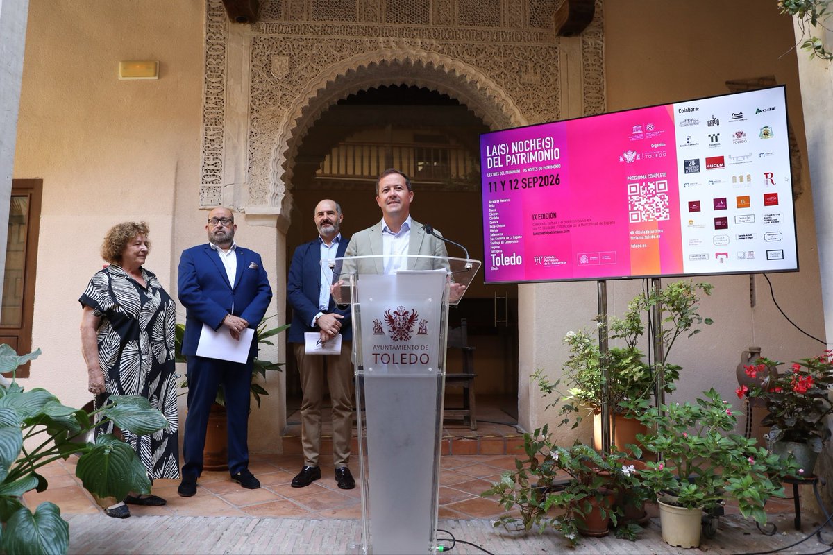 DipuToledo's tweet photo. 🏛️ La Diputación vuelve a sumarse a la Noche del Patrimonio desde el Palacio Provincial el 11 y 12 de septiembre, con la representación “De Toledillo a Toledo” y la instalación de arte contemporáneo “Personas, color y luz en lo cotidiano”
#DiputaciónToledo 💚
#HacemosProvincia 🤝 https://t.co/1jSYNYt7Fq