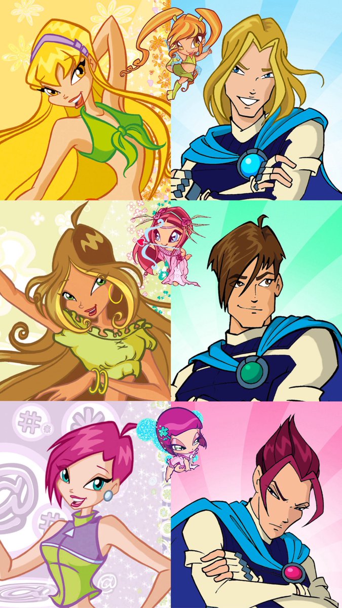 SLAYJENSEN's tweet photo. Swapping the Winx’s boyfriends and pixies by visual resemblance and/or aesthetic because apparently this makes more sense to some people 🥴 https://t.co/sFjGZtBq4S