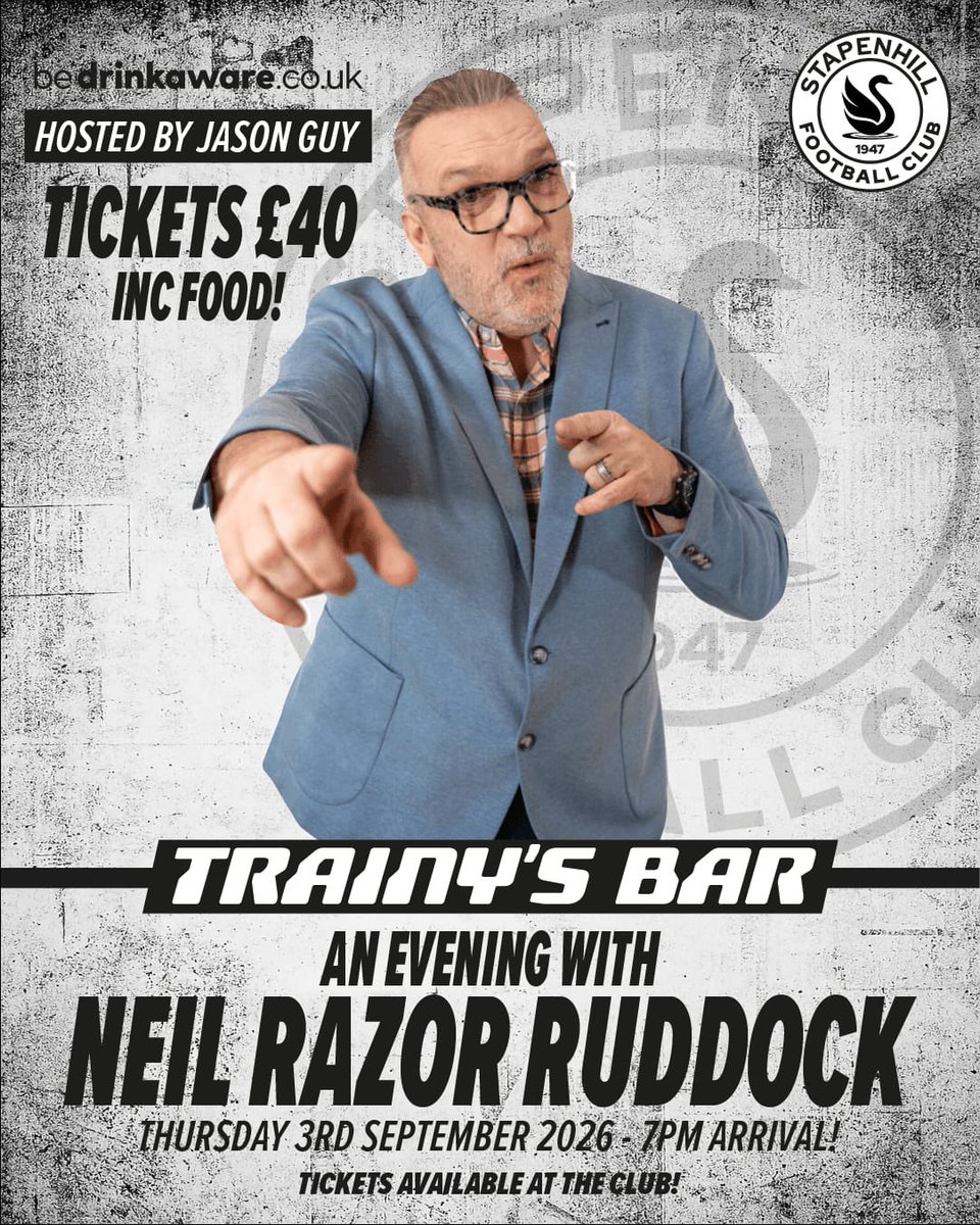 blackbeltsgeord's tweet photo. In Burton? Fan of @RealRazor
Come on down to @StapenhillFC1 tomorrow night! Check poster below for details #burton #stapenhill #football #liverpool #lfc https://t.co/ZfnjJtPBj8