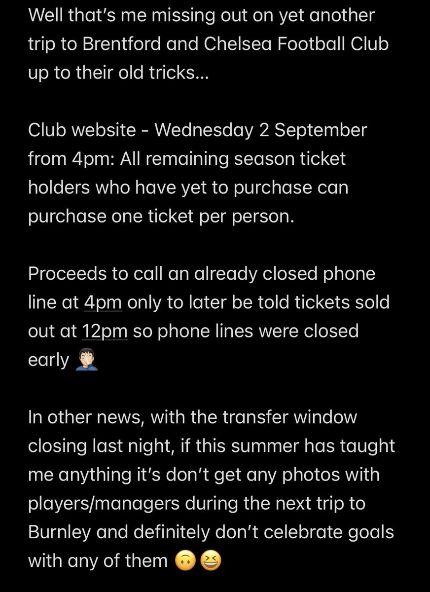 DaganRoberts98's tweet photo. Cheers @ChelseaFC, didn’t want to go to Brentford anyway 🤥🙃 https://t.co/XHKrnMltdo