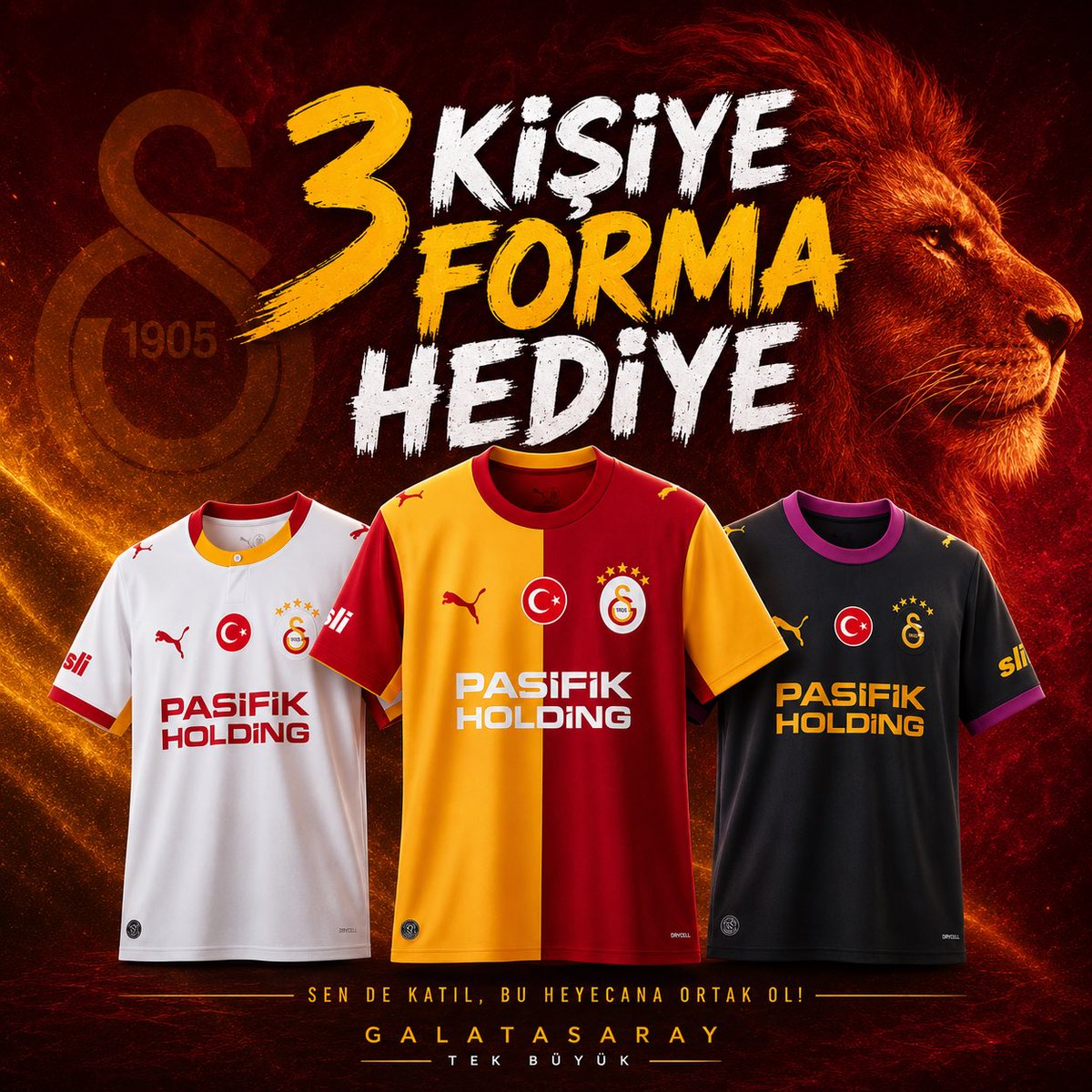 galakalem's tweet photo. 🟡🔴3 KARDEŞİMİZE (1 TANESİ İMZALI) 26/27 SEZONU LİSANSLI GALATASARAY FORMASI HEDİYE!

-Beni takip et. ( @realherif )
-Bu gönderiyi beğen.
-Yoruma 2 arkadaşını etiketle. 

⏰ 8 Eylül’de açıklayacağım. https://t.co/lDXBIvresp