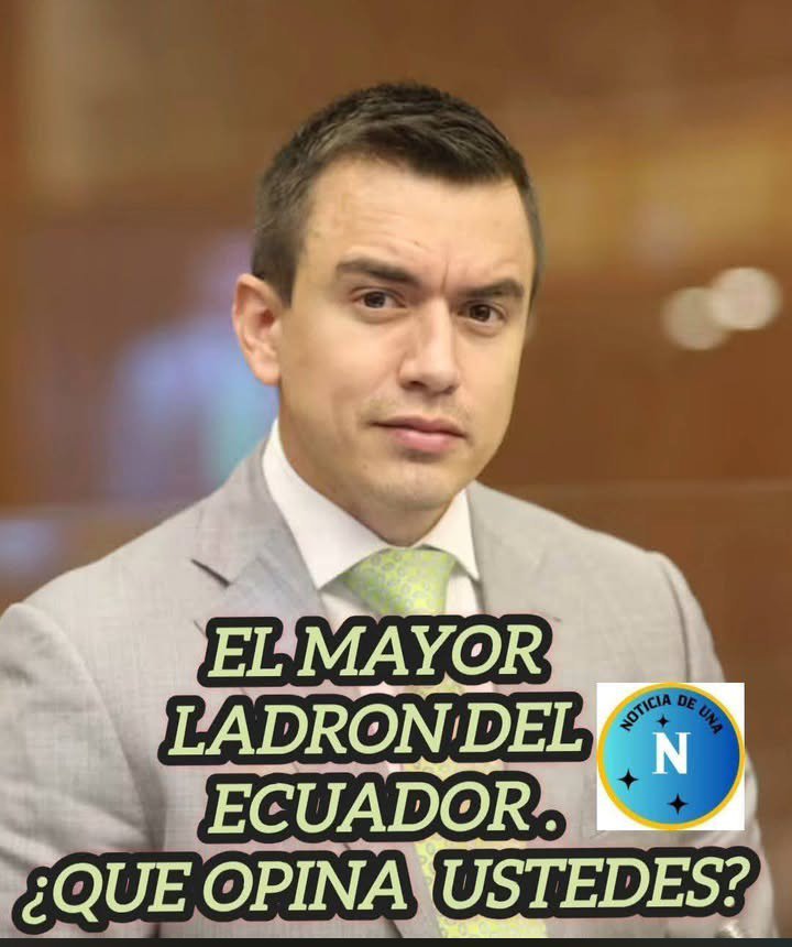 MariaF20382's tweet photo. @InesAlarconOk @BancadaADN @Adnecuadorok Ladrón narco pelafústan.. https://t.co/mIp5UkAXSH
