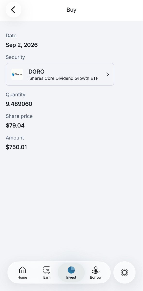 SCHDBuilder's tweet photo. Just added $750 to $DGRO 📈

9.489 shares @ $79.04

Dividend growth ETFs are quietly one of the best long-term wealth builders — you’re not chasing yield, you’re chasing growth in the payout.

Compounding + rising dividends = the real cheat code 🧠💰

#DividendGrowth #Investing https://t.co/TeKIphINcs