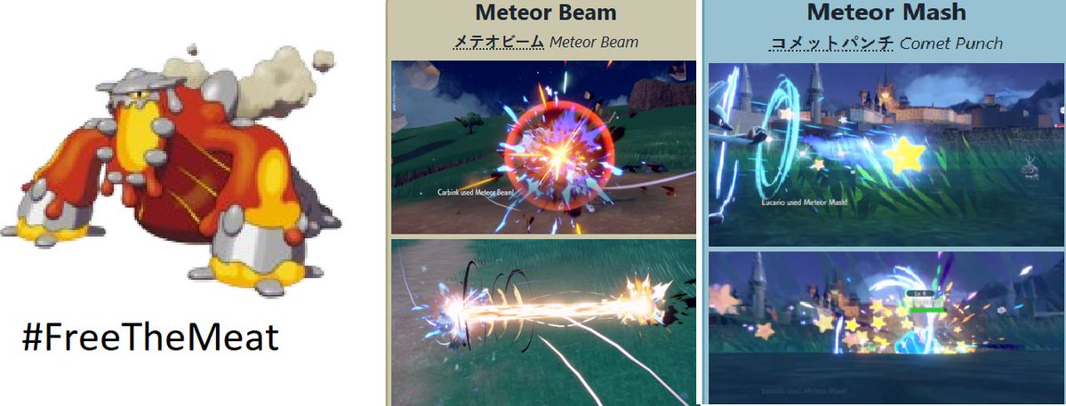 Doc_1203's tweet photo. Meatran should be able to use MeatBeam and MeatMash
Can we get someone on this?
#FreeTheMeat #Meatran #pokemonㅤㅤㅤ https://t.co/VWc76Hn9U1