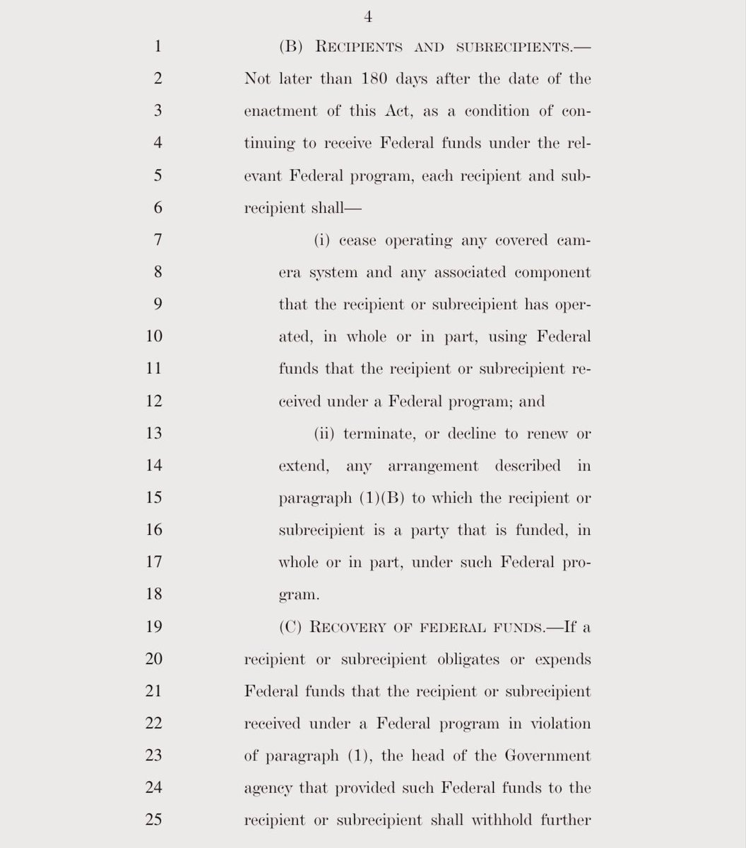 RepThomasMassie's tweet photo. Federal taxpayers should not be forced to fund the surveillance state.

We just introduced HR 10221, the Flock-Off Act, to prohibit the use of federal funds for real-time surveillance cameras. https://t.co/WGIIZ0Hoyq