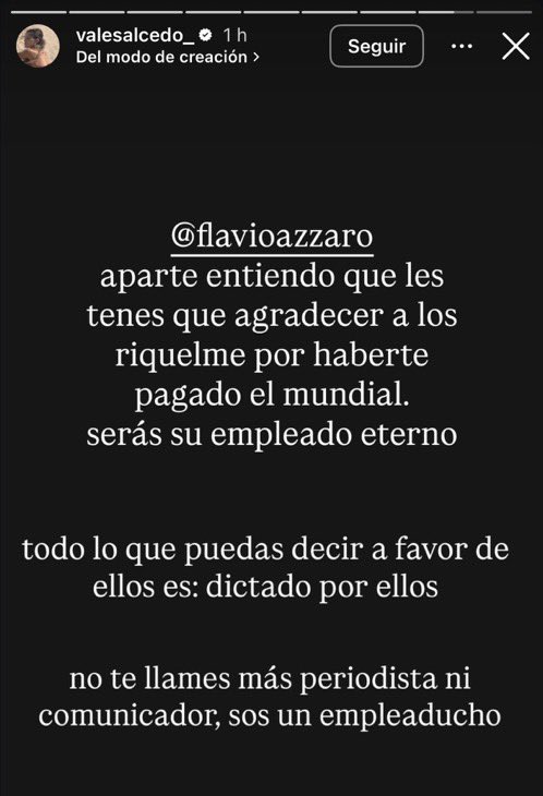 porqueTTarg's tweet photo. "Valen Salcedo"

Porque expuso a Flavio Azzaro en sus redes sociales. https://t.co/KZLjmhFbHq