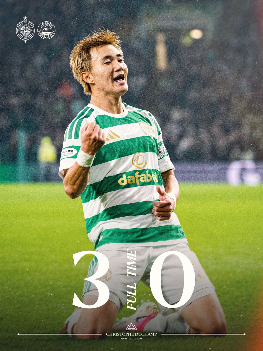 CelticFC's tweet photo. FULL-TIME ⏱️

+3 ✅

#CELABE | #CelticFC🍀 https://t.co/i9ZdJqhvZU