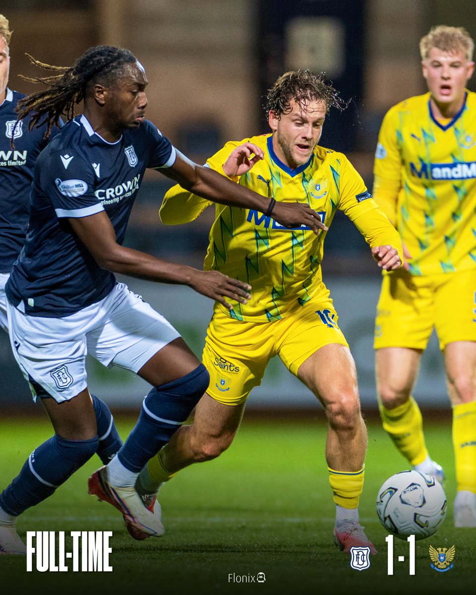 StJohnstone's tweet photo. Josh Fowler's 90th minute strike secures us a point on the road.
Unbelievable support, Saints fans π
#SJFC https://t.co/ln3q9Sw2yk