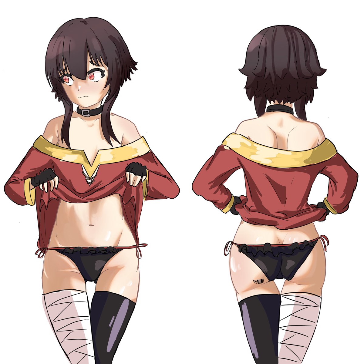 V0lnir's tweet photo. Megumin anatomy study https://t.co/K6JnfguyaH