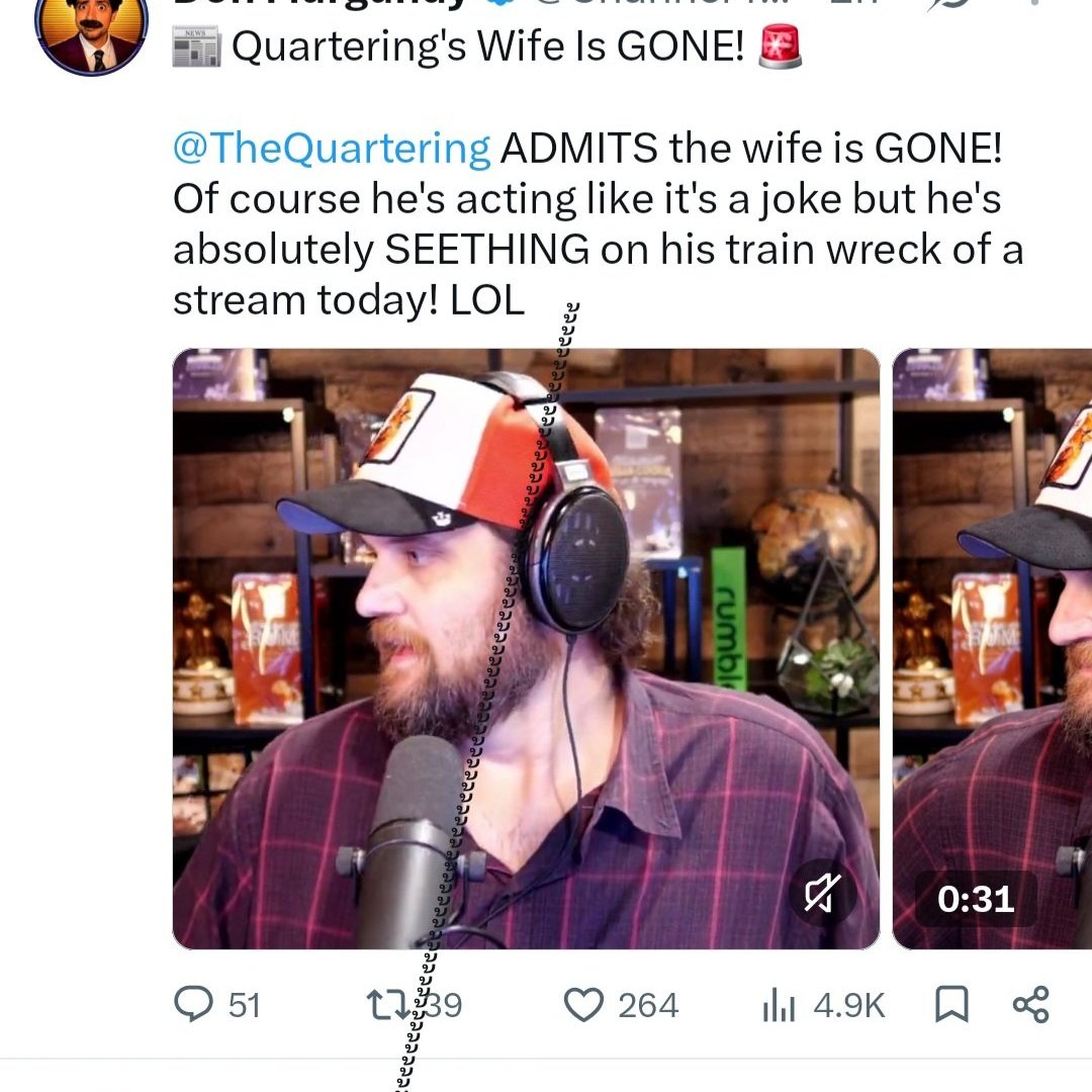 TheQuartering's tweet photo. TheQuartering Extended Universe is HILARIOUS!

These folks are beyond pathetic lol.  Sorry kids, still married, going on almost 20 years now by the way.

Sorry your lives are so sad and lonely.  I wish the best for you!  Find Christ! https://t.co/YslsyL6aA7