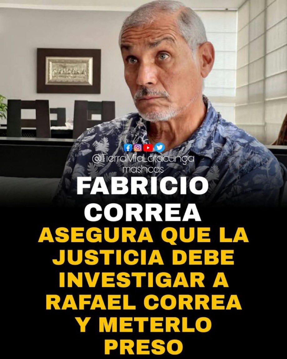 elrebeldec's tweet photo. Para que vean que ni la propia familia quiere al energúmeno de Correa. Todos desprecian al prófugo.

Esperemos que se haga realidad esas palabras‼️ https://t.co/z4mdORiJ90