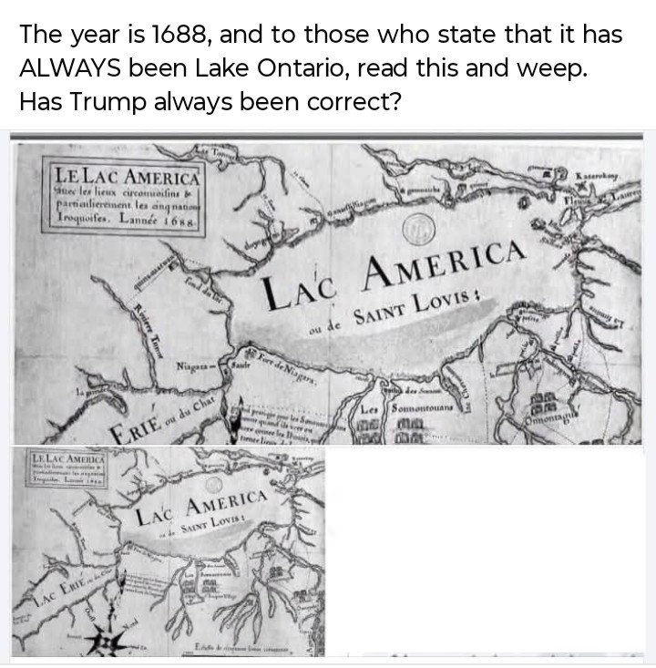 Cbdhid4David's tweet photo. Make it  'America First strait' .
And .... Trump is right again Lake America 1688 was named Lac America, so all you Ontorio lovers stay in Canada !  Long live the USA ! 
@DonaldTrump @DonaldJTrumpJr @DonaldTrumpNat @GenFlynn @RealJamesWoods @elonmusk @ElonMuskPDA @X @catturd2 https://t.co/6IfOVnjsIM