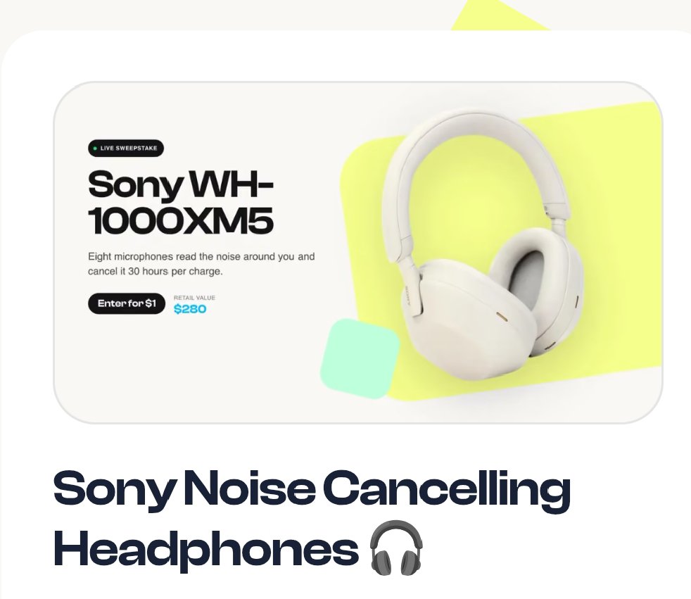 CharleneUgwu's tweet photo. I never knew there were headphones that could make the world go quiet… and then I came across the Sony WH-1000XM5.

I’ve been looking at the WH-1000XM5, and honestly, the tech packed into these is wild.

Two processors.
Eight microphones.
Up to 30 hours of battery.
But the feature that really caught me?
Speak-to-Chat -start talking and your music automatically pauses. No reaching for your headphones every time someone speaks to you.
And then there’s the quick charge: 3 minutes plugged in = up to 3 hours of playback. 

This is the kind of headphone you buy when you want your commute, flights, work sessions, or just some peace and quiet to feel completely different.
I discovered the XM5 through a new @rafli_win drop ending in 8 days, and seeing a $280-value pair with a $1 entry definitely got my attention.

Would you actually use the noise cancelling for focus, travel, or just escaping the world for a while?

👉 https://t.co/41JbG8b9w6