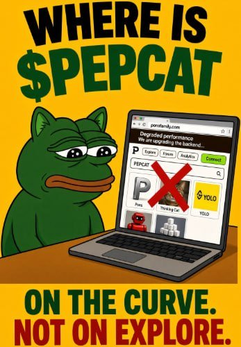 pepcatrh's tweet photo. Another request for @MEADGod, @PonsEcosystem, @ponsdotfamily  to fix our issue here.we have been trying to reach out for 7 days now.

$PEPCAT does not show on the explore page in any tab despite having 20k MC, dextools and dexscreener paid. We also want our socials updated. We are completely invisible on pons.

Please stop bragging about your success for one minute and assist the people who are generating money on your website. Just respond to my message or anything.

https://t.co/czNjTXCXOW