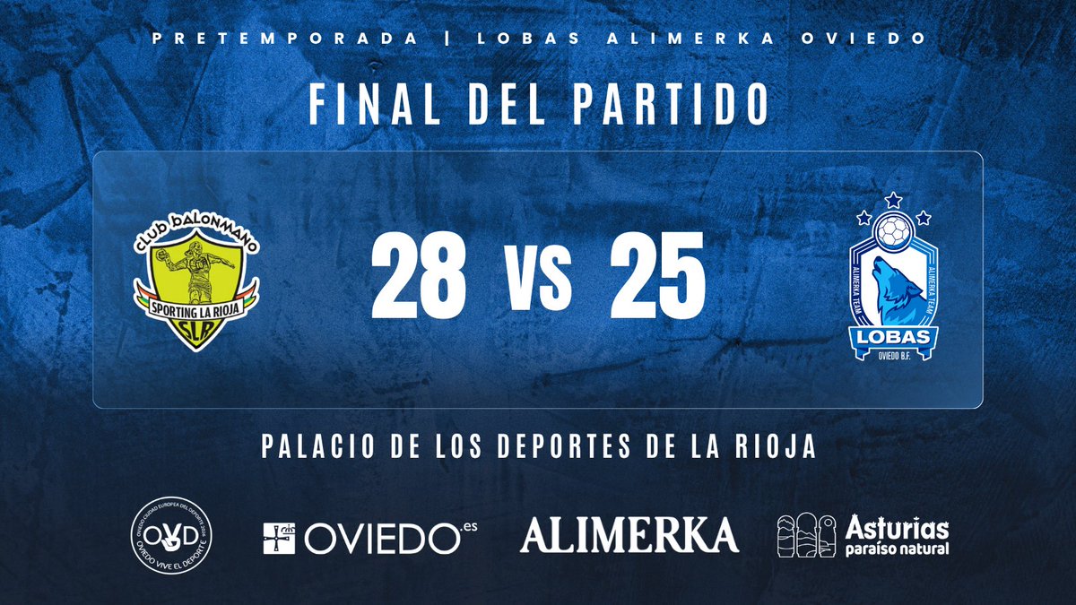 LobasOviedoBF's tweet photo. Concluido el último partido amistoso de la pretemporada
📍Palacio de los Deportes de La Rioja
⚔️Grafometal Sporting La Rioja
Buen partido en Logroño para cerrar la preparación, miramos ya al inicio de la Liga 💙
#LobasAlimerkaOviedo #YoCreoOBF
@Oviedo2026 @culturaAST @alimerka https://t.co/mu7zbUpKk3