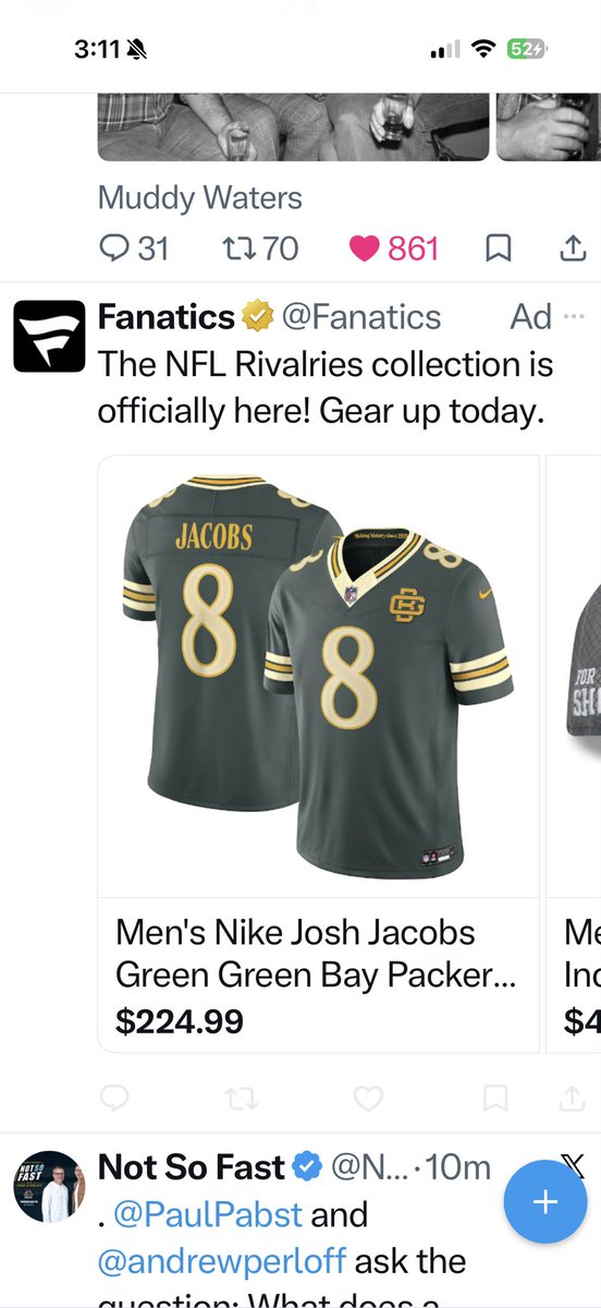KluthoBill's tweet photo. @NotSoFastdp So this can’t be a good look for Fanatics. https://t.co/DdJrFLytMp