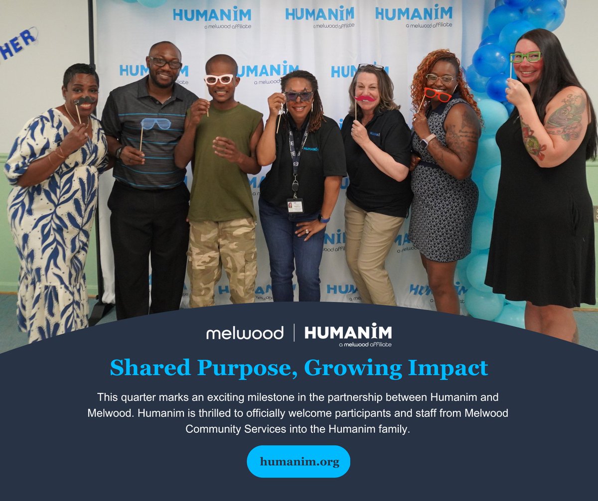 Humanim's tweet photo. This quarter marks an exciting milestone in the partnership between Humanim and Melwood:

Read the update and learn more about what lies ahead in this exciting partnership: https://t.co/zBUKcHmoV6

#HumanServices #MDNonprofits #WFD https://t.co/tCFaTtHc5z