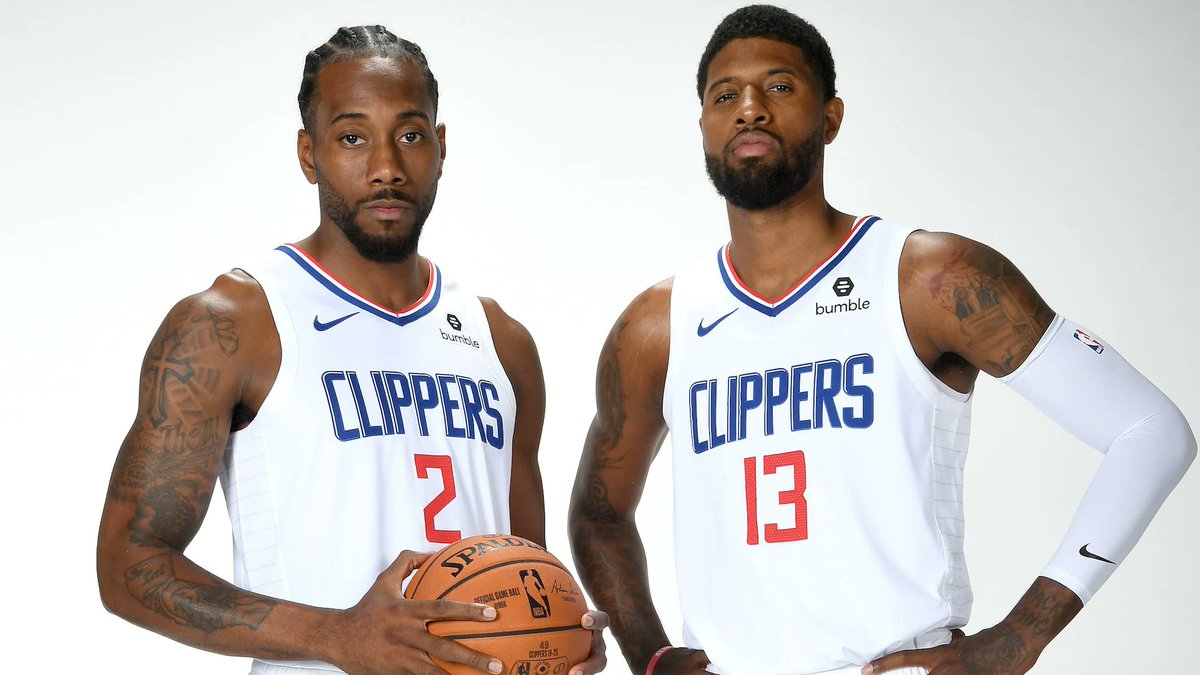 SyntheticSports's tweet photo. This duo cost the Clippers 10 first round picks 

And then won a combined 3 playoff series... https://t.co/OoKzPlYneB