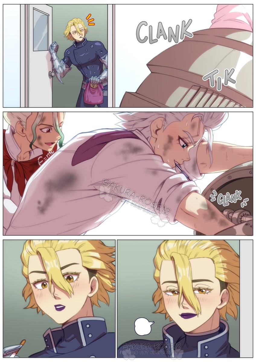 sakura_rose12's tweet photo. Seeing him enjoying his passion again makes Stanley fall in love all over again.

#stanxeno #drstone #dcst #xenohousonwingfield #stanleysnyder https://t.co/ewD4WoOJJR