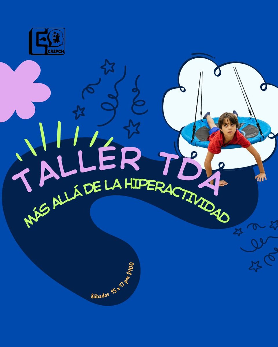 crepch's tweet photo. Si quieres entender mejor a tu hijo y aprender estrategias para apoyarlo, te invitamos durante los sábados de septiembre al taller TDA: más allá de la hiperactividad. 

💲 Costo $400 por persona.

Información 55 19 15 30 15 https://t.co/NHlprLeMTf