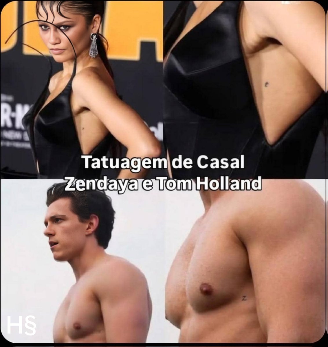 Hansonsmiz's tweet photo. Couple Tattoo: Zendaya and Tom Holland

Not matching rings. Matching tattoos.

Lowkey the cutest thing today https://t.co/rHpq8qV4Mo