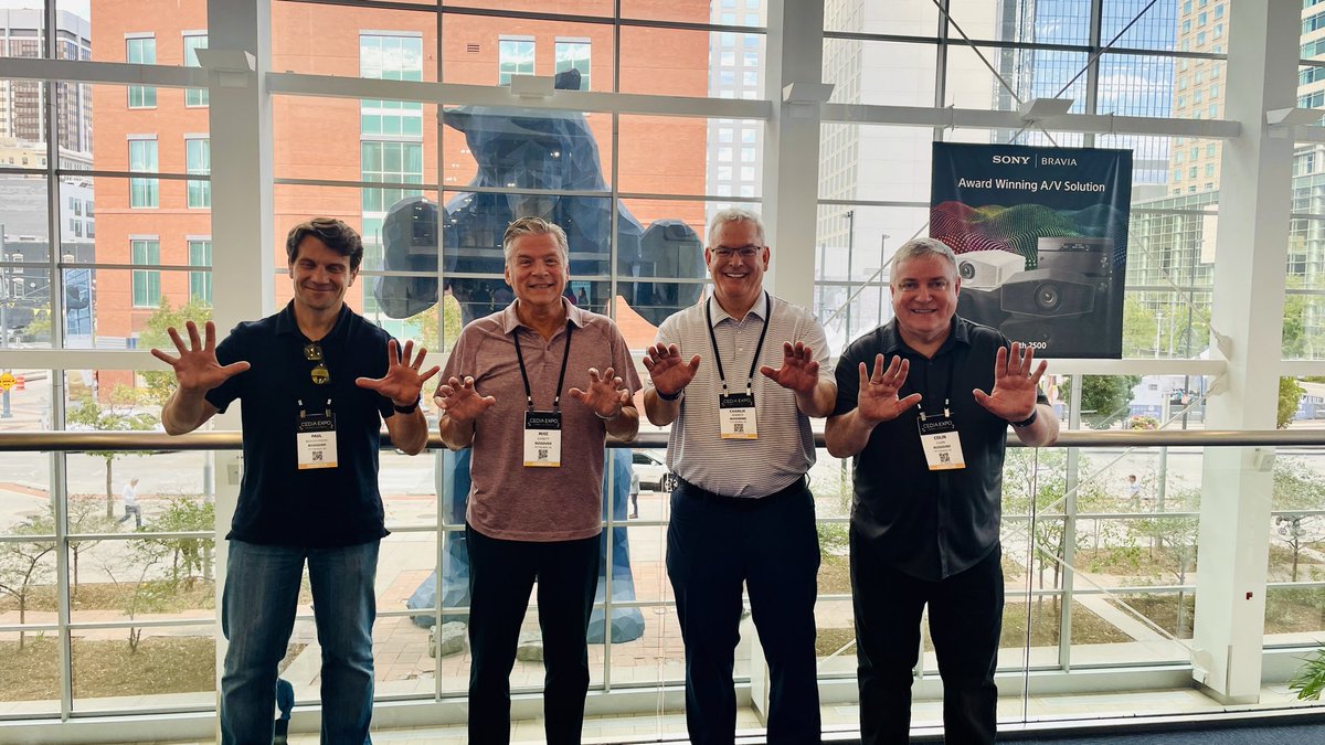 RussoundAudio's tweet photo. The Russound team is having a bear-y good time at CEDIA! Stop by and see us at Booth 1506. 🎶🔊

#Russound #CEDIAExpo #CEDIA2026 #TeamRussound #AVIndustry https://t.co/ElCZ3vnpgh