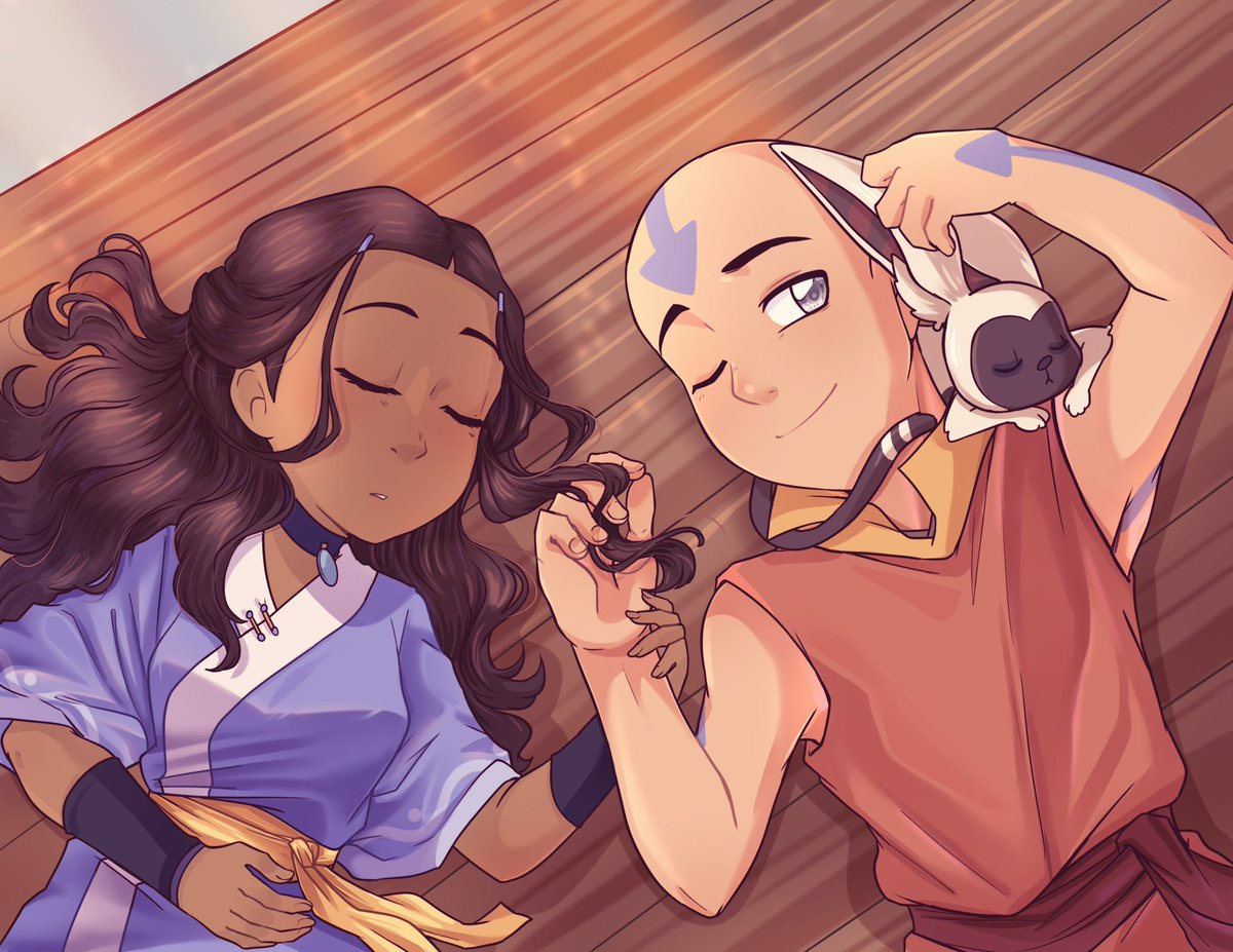 caroliner_draws's tweet photo. Afternoon nap 😴 #Kataang #atla https://t.co/8ULRtanPYM