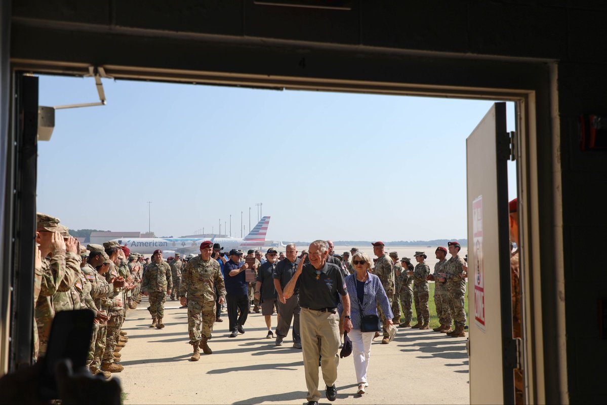 18airbornecorps's tweet photo. Today, Fort Bragg welcomed five Medal of Honor recipients for the Medal of Honor Valor Tour 2026.
More than 80 Soldiers reaffirmed their commitment during a reenlistment ceremony led by MG (R) Patrick H. Brady.
#XVIIIAirborneCorps #AllTheWay #FortBragg https://t.co/p9kyuRDmAP