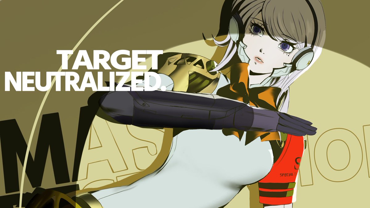 renshako's tweet photo. persona 3 reload x hundred line 

i enjoyed drawing this it was satisfying https://t.co/NKucJEiJS7