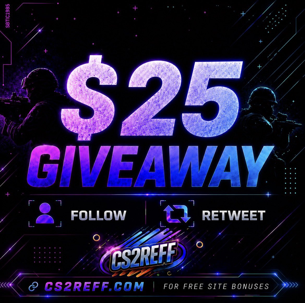Cs2Reff's tweet photo. $25 in 72 Hours 🔥
to enter : 

🟪Follow  @Xipezyyy 
🟪Retweet + Like
🟪Tag a friend https://t.co/v6ZdWq4bQt