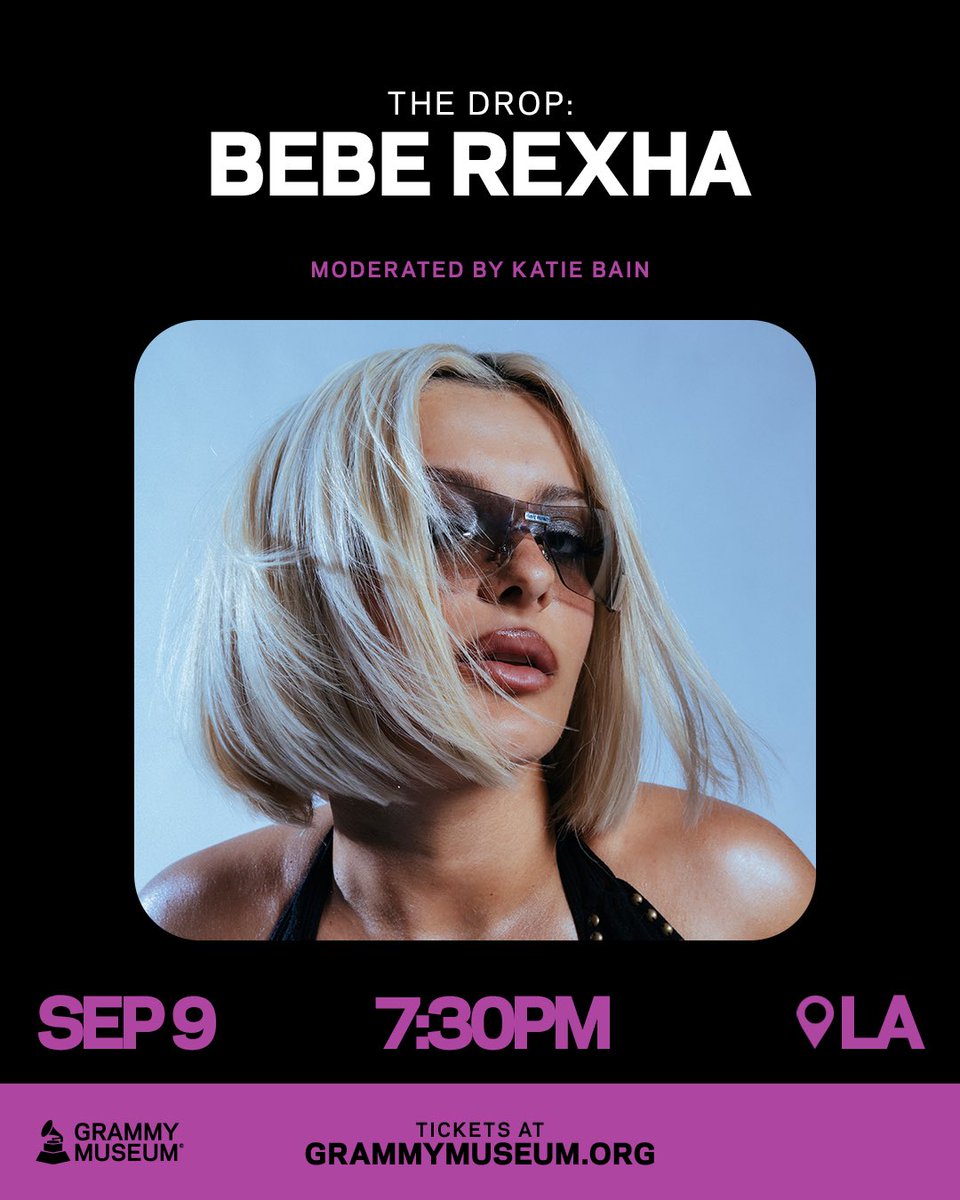 EMPIRE's tweet photo. 🎤✨ IT’S A DIRTY BLONDE TAKEOVER AT THE GRAMMY MUSEUM✨🎤

@BebeRexha is heading to the Ray Charles Rooftop Terrace for an intimate night on Dirty Blonde chatting about the process, the stories, and a special LIVE performance you don’t want to miss. 

📅 Wed, Sept 9 | 7:30 PM | GRAMMY Museum L.A. 

🔗: https://t.co/U5x09380Mz