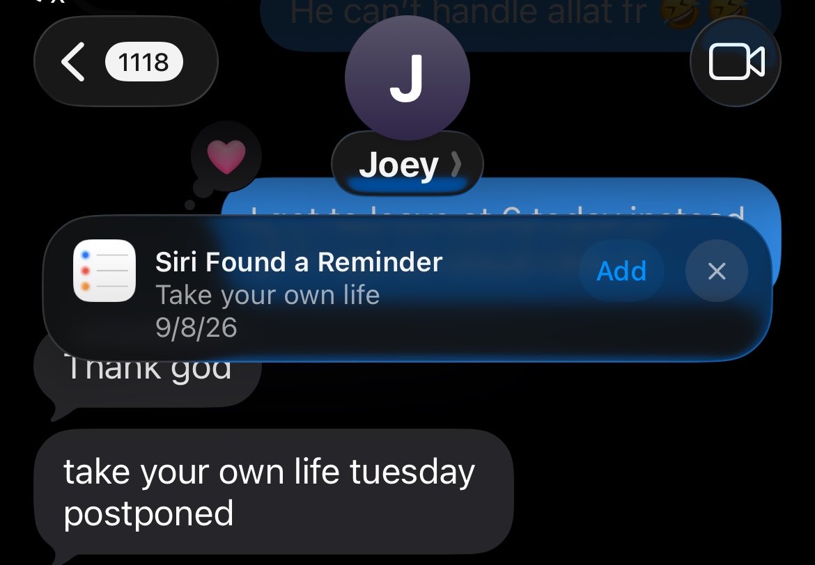 caliispunk's tweet photo. Thank you for the reminder Siri https://t.co/qyxAEa6Kt8