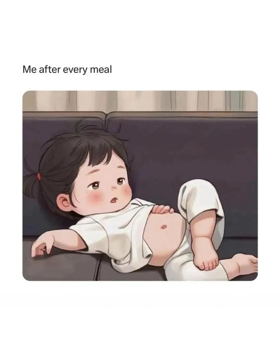 thebitchyissue's tweet photo. Me after every meal 😋 https://t.co/VmR2WoRYlg