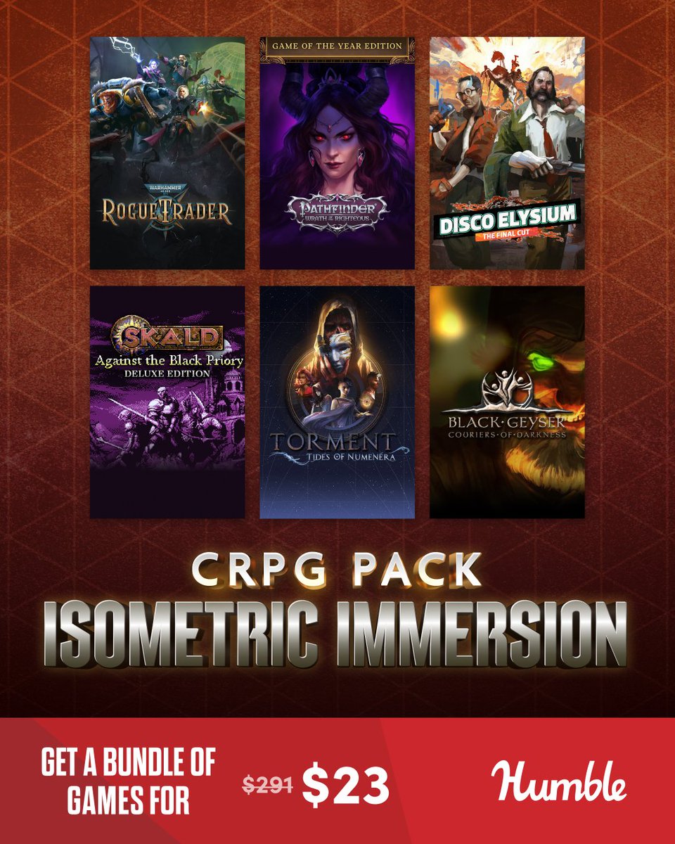 inXile's tweet photo. Don't look down on this isometric CRPG bundle.

https://t.co/1MtftGtKNs https://t.co/BXN11shv3Q
