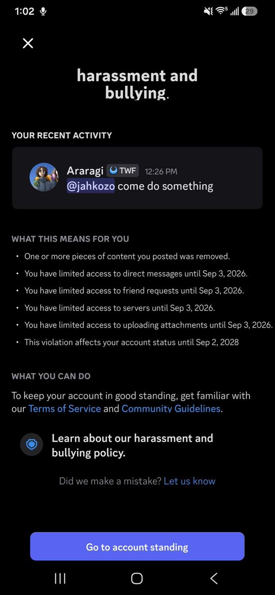 jahnorma's tweet photo. @discord_support check your dm there’s a weird ban wave going on right now and me and my friends were just talking casually? these are innocent messages https://t.co/U0f9vcGiIJ