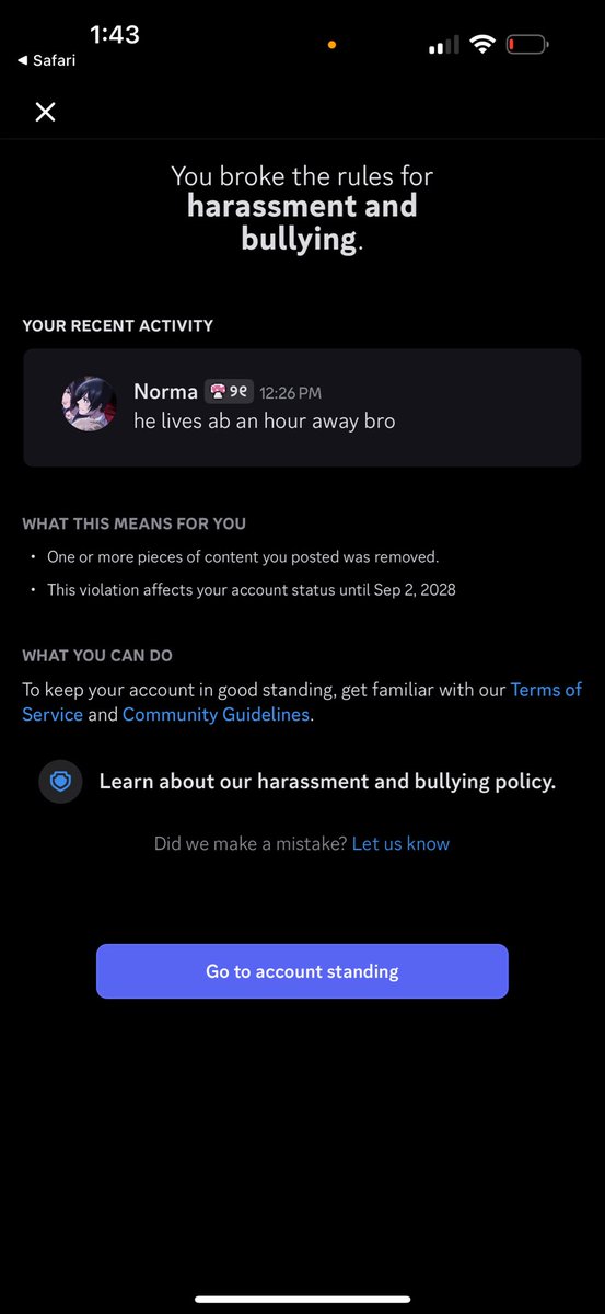 jahnorma's tweet photo. @discord_support check your dm there’s a weird ban wave going on right now and me and my friends were just talking casually? these are innocent messages https://t.co/U0f9vcGiIJ
