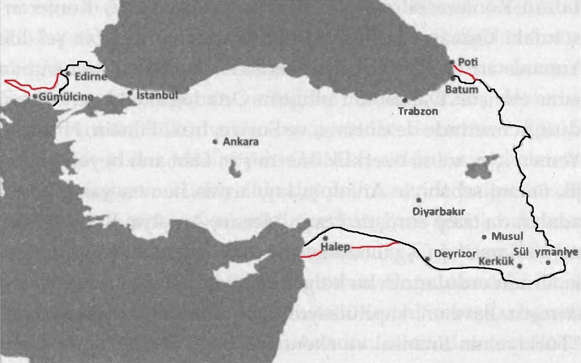 haritaseviyoruz's tweet photo. 1920 yılında Mustafa Kemal Atatürk’ün kuracağı Türkiye Cumhuriyeti için öngördüğü sınırlar. https://t.co/ZFGxk3CV0y